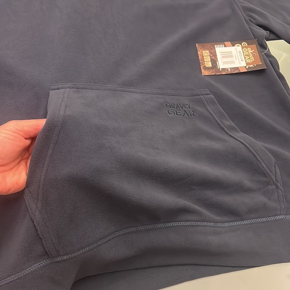 GRAVEL GEAR MOISTURE WICKING FLEECE PULLOVER HOODIE M NWT TITANIUM GRAY NEW - Picture 14 of 14